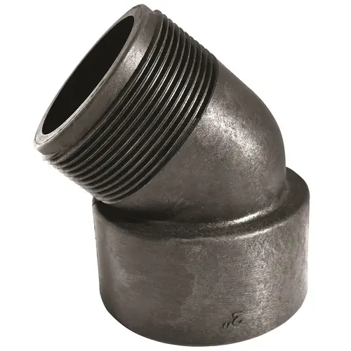 45 Deg Street Elbow, 2 in, FNPT x MNPT, Polypropylene Black 45 Deg Street Elbow, 2 in, FNPT x MNPT, Polypropylene Black