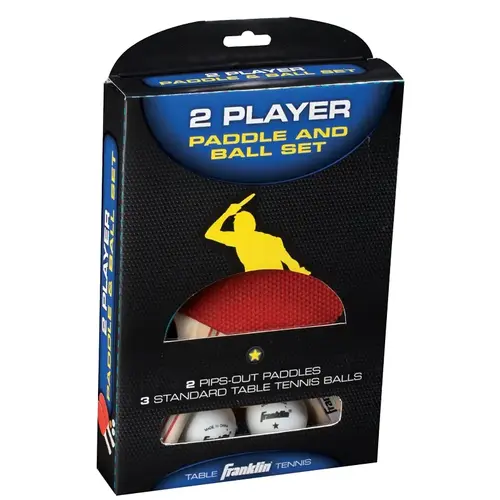 Paddle and Ball Set, Rubber/Wood Paddle and Ball Set, Rubber/Wood