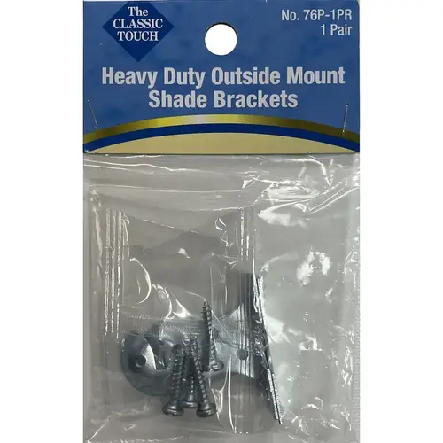 ralph friedland Outside Shad Bracket, Heavy-Duty, Gray - pack of 2