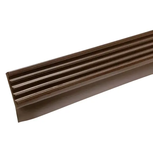 Frost King Top and Side Garage Door Weatherseal, 2-3/4 in W, 1/8 in Thick, 9 in L, Vinyl, Brown