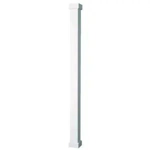 AFCO 600EC0708K Empire Series Tradition Column Kit, 8 ft H, Square, Aluminum, White