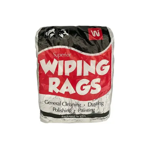 RAG PNTG&WIPING COTTON WHT 4LB