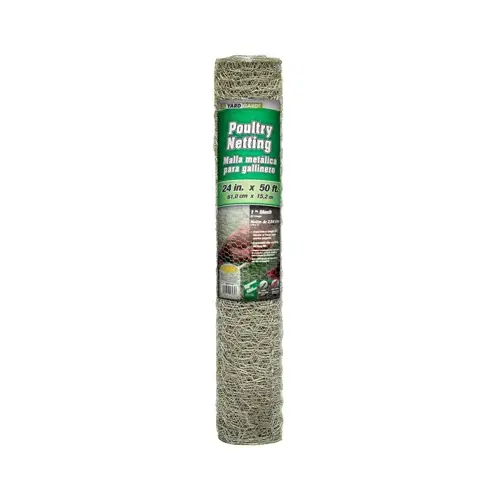 Galvanized Poultry Netting, 1-In. Mesh, 24-In. x 50-Ft. Galvanized Poultry Netting, 1-In. Mesh, 24-In. x 50-Ft.