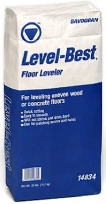 Savogran Level-Best Floor Leveler Off-White 25 lb Box 14834 Savogran Level-Best Floor Leveler Off-White 25 lb Box 14834