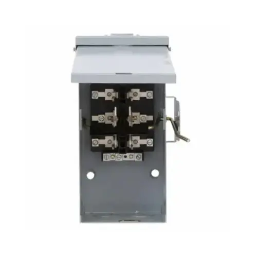 Outdoor Double Pole Double Throw Safety Switch, 100-Amp