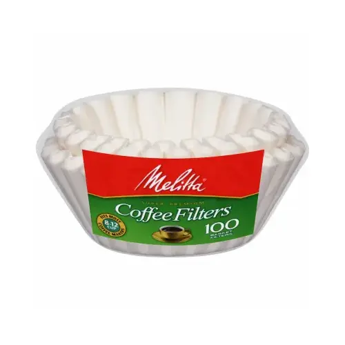 Basket Coffee Filter, Cup, Paper, White - pack of 100 Basket Coffee Filter, Cup, Paper, White - pack of 100
