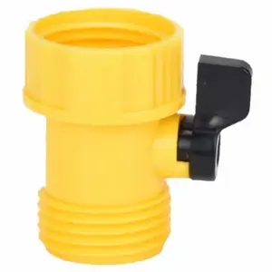 ZHEJIANG HONGCHEN IRRIGATION 30039-1 Faucet Connector With Shut Off, Poly