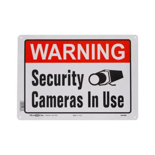 Warning Security Camera in Use Sign, 10 x 14 In. Warning Security Camera in Use Sign, 10 x 14 In.