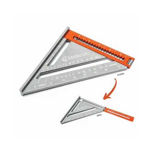 EX6 Series 2-in-1 Extendable Layout Tool, 1/8 in Graduation, Aluminum, 6-1/2 in L, 7-1/4 in W Orange EX6 Series 2-in-1 Extendable Layout Tool, 1/8 in Graduation, Aluminum, 6-1/2 in L, 7-1/4 in W Orange