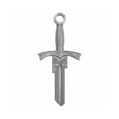 Forged Sword Key Shapes Decorative House Key - KW1 Silver Forged Sword Key Shapes Decorative House Key - KW1 Silver