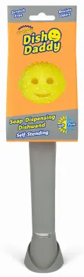 Scrub Daddy Dishwand Brush Dish Daddy Non-Scratch For All Purpose Gray 10810044130994 Scrub Daddy Dishwand Brush Dish Daddy Non-Scratch For All Purpose Gray 10810044130994