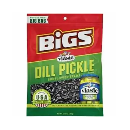 Vlasic Series 55002 Sunflower Seed, Dill Pickle Flavor, 5.35 oz Vlasic Series 55002 Sunflower Seed, Dill Pickle Flavor, 5.35 oz