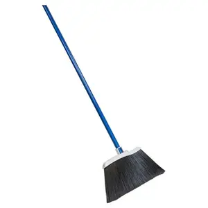 Quickie 754 Angle Broom, 15 in Sweep Face, Polypropylene Bristle, Steel Handle