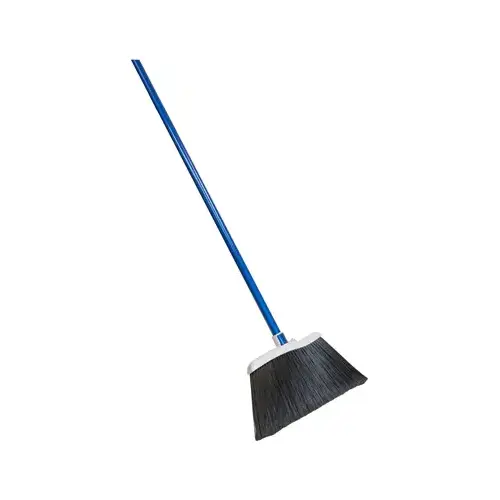 Angle Broom, 15 in Sweep Face, Polypropylene Bristle, Steel Handle Angle Broom, 15 in Sweep Face, Polypropylene Bristle, Steel Handle