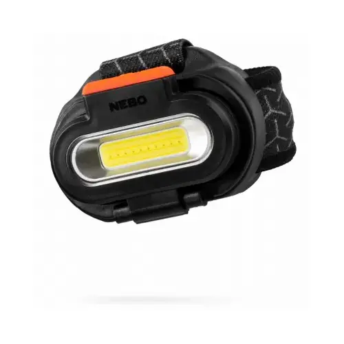 EINSTEIN Headlamp, 2200 mAh, Alkaline, Lithium-Ion Battery, LED Lamp, 1500 Lumens, Black