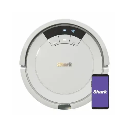 ION Robot Vacuum, Wi-Fi & Voice Control, Smart Sensor Navigation White