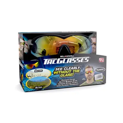 Tac Glasses As Seen On TV Polarized SunGlasses Black