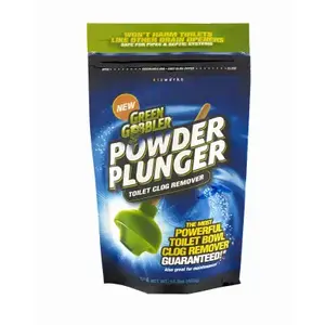 GREEN GOBBLER G0626 Drain Cleaner Crystals, Granular, White to Off-White, Odorless, 16.5 oz