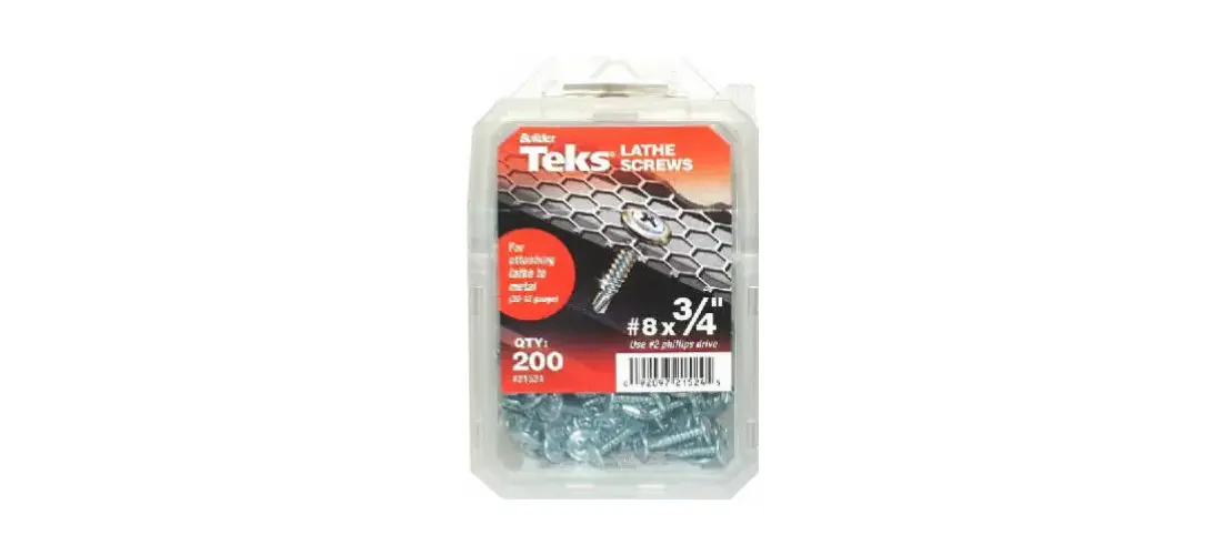 Teks 21504 Lath Screw, #8 Thread, Truss Head, Phillips Drive