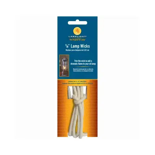 Replacement Round Wick, Cotton, For: Most Oil Lamp With Ultra-Pure or Medallion Lamp Oil - pack of 3 Replacement Round Wick, Cotton, For: Most Oil Lamp With Ultra-Pure or Medallion Lamp Oil - pack of 3