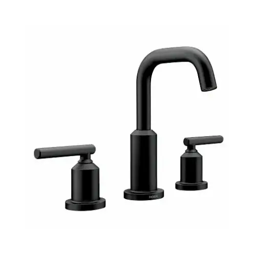 Gibson 2-Handle, High-Arc Bathroom Faucet, Matte Black