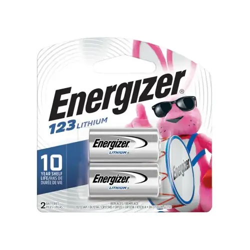 EL123AP Battery, 3 V Battery, 1500 mAh, Lithium, Manganese Dioxide - pack of 2 EL123AP Battery, 3 V Battery, 1500 mAh, Lithium, Manganese Dioxide - pack of 2