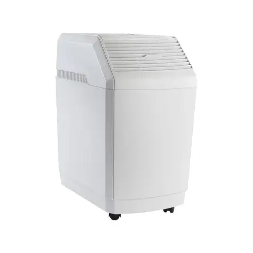 831 000 Evaporative Humidifier, 0.75 A, 120 V, 90 W, 3-Speed, 2700 sq-ft Coverage Area, Digital Control White 831 000 Evaporative Humidifier, 0.75 A, 120 V, 90 W, 3-Speed, 2700 sq-ft Coverage Area, Digital Control White