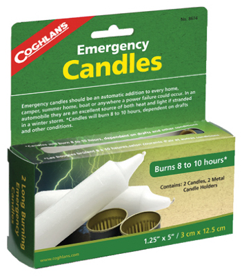 Coghlan's 8674 Emergency Candle, 8 to 10 hr Burning White