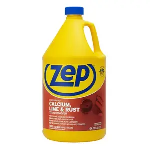 Zep, Inc. ZUCAL128 Calcium/Lime/Rust Cleaner, 1 gal, Liquid, Pungent, Light Yellow
