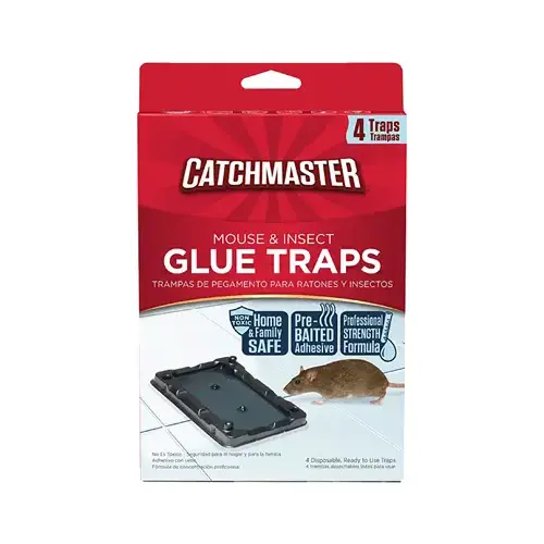 Mouse & Insect Glue Traps, Baited pack of 4