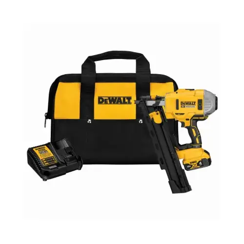 Framing Nailer Kit, Battery Included, 20 V, 4 Ah, 48 Magazine, 21 deg Collation, Plastic Collation Framing Nailer Kit, Battery Included, 20 V, 4 Ah, 48 Magazine, 21 deg Collation, Plastic Collation
