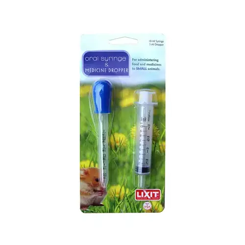 Pet Medicine Dropper & Syringe Combo, 3/10 ml Pet Medicine Dropper & Syringe Combo, 3/10 ml