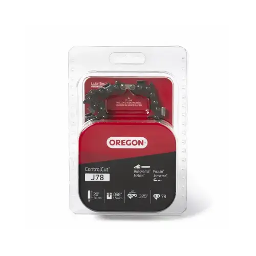 ControlCut Chainsaw Chain, 21BPX Chain, 20 in L Bar, 0.058 in Gauge, 0.325 in TPI/Pitch, 78-Link