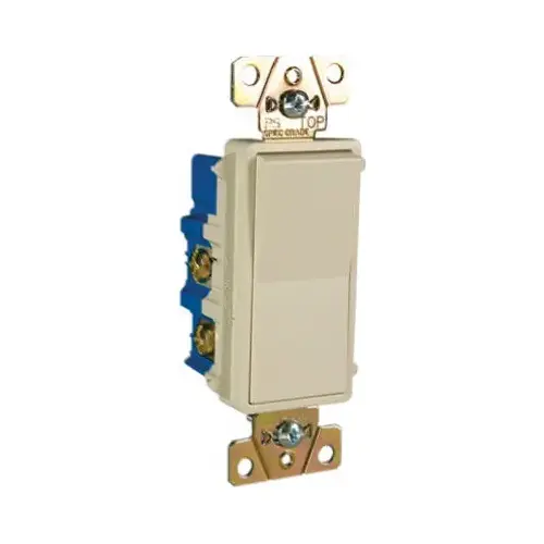 radiant Paddle Switch, 15 A, 120/277 VAC, Push Wire, Side Wire Terminal, Light Almond radiant Paddle Switch, 15 A, 120/277 VAC, Push Wire, Side Wire Terminal, Light Almond