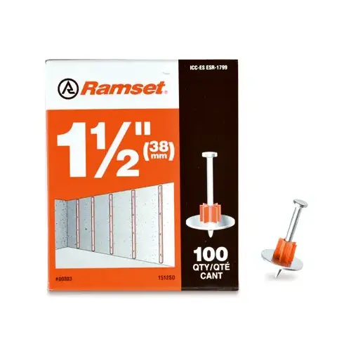 1512SD Washered Pin, 0.145 in Dia Shank, Metal, Zinc - pack of 100