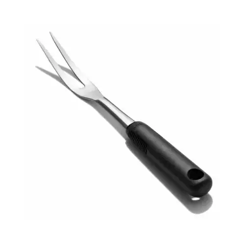 Fork Good Grips 1" W X 11.7" L Black/Silver Stainless Steel Black/Silver Fork Good Grips 1" W X 11.7" L Black/Silver Stainless Steel Black/Silver