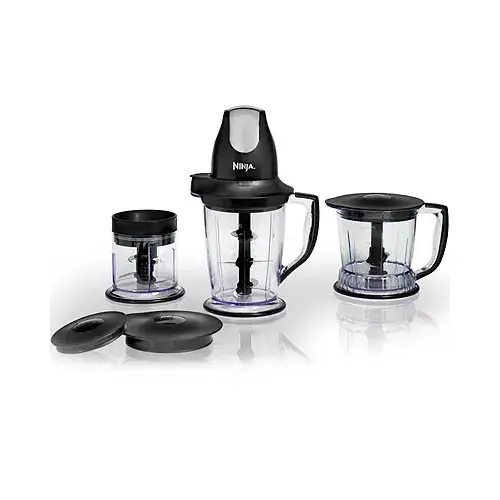 Master Prep Professional Blender/Food Processor with 16 Oz., 40 Oz. & 48 Oz. Jars Black