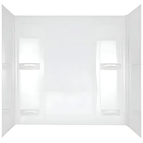 Bathtub Wall Set Pro Series 57" H X 60" W X 32" L White High Gloss Bathtub Wall Set Pro Series 57" H X 60" W X 32" L White High Gloss