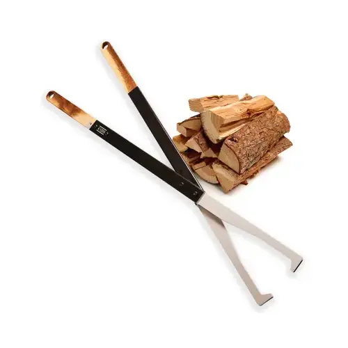 Precision Fire Tongs Log Grabbers Black Precision Fire Tongs Log Grabbers Black