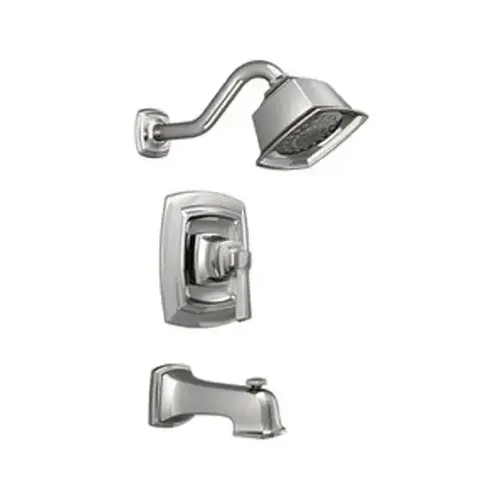 Boardwalk Series Tub and Shower Faucet, 2 gpm Showerhead, Diverter Tub Spout, 1-Handle, Chrome Plated Boardwalk Series Tub and Shower Faucet, 2 gpm Showerhead, Diverter Tub Spout, 1-Handle, Chrome Plated