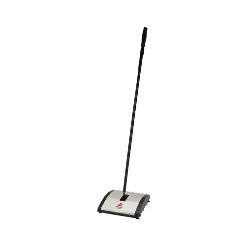 Natural Sweep Floor and Carpet Sweeper, 9-1/2 in W Cleaning Path, Green Natural Sweep Floor and Carpet Sweeper, 9-1/2 in W Cleaning Path, Green