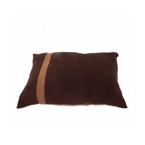80388 Knife Edge Pillow Pet Bed, 27 in L, 36 in W, Paw Print Pattern, Polyfill Fill, Dark Tan