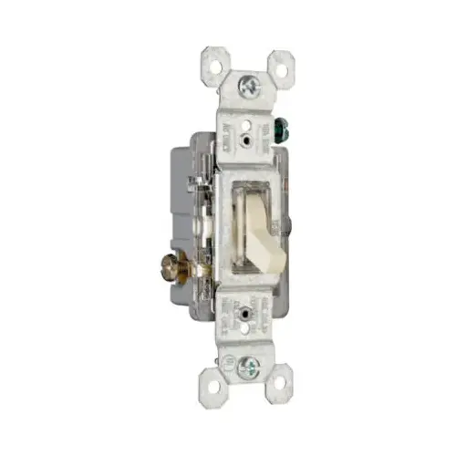 TradeMaster 660ISLG Switch, 15 A, 120 V, Thermoplastic Housing Material, Ivory TradeMaster 660ISLG Switch, 15 A, 120 V, Thermoplastic Housing Material, Ivory