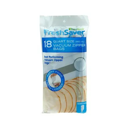 FoodSaver FSFRBZ0216-NP Vacuum Bag, 1 qt Capacity, Clear