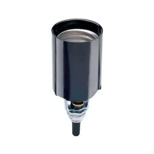 Lamp Holder, 250 V, 660 W, Phenolic Housing Material, Black