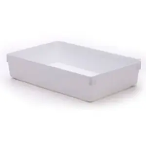 Rubbermaid 2916-RD WHT Drawer Organizer 2" H X 6" W X 9" D Plastic White