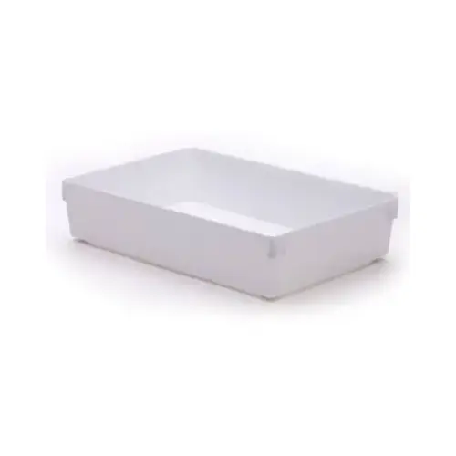 Drawer Organizer 2" H X 6" W X 9" D Plastic White