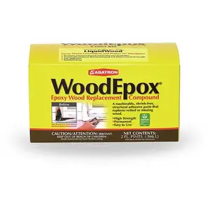 Abatron WE2PKR WoodEpox Wood Restoration System, Paste, Slight Ammonia, Tan/White, 2 pt