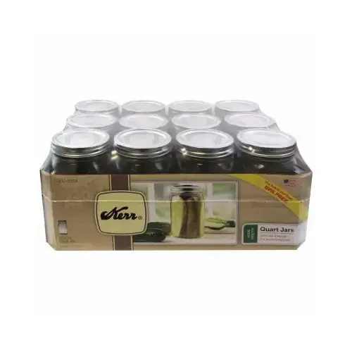 519 Canning Jar, 32 oz Capacity, Glass Clear - pack of 12 519 Canning Jar, 32 oz Capacity, Glass Clear - pack of 12