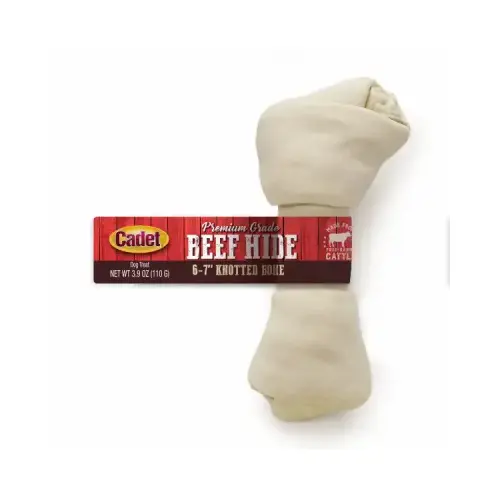 Gourmet Dog Treats, Rawhide Bone, 6-7-In.